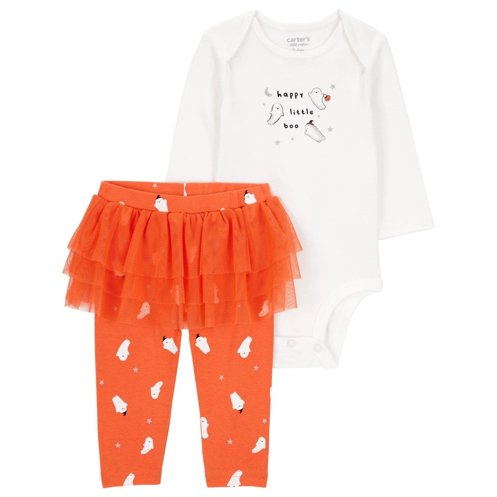 Carter's Child of Mine Baby Girl Halloween Outfit 2-Piece Set Size 0-3 Month NEW